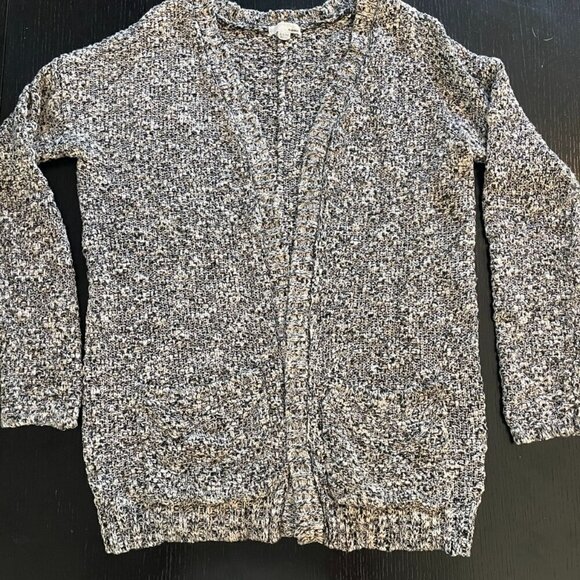 Garage Women’s Oversized Cardigan Non-closure Sweater Size XS in Black And White - Picture 2 of 10